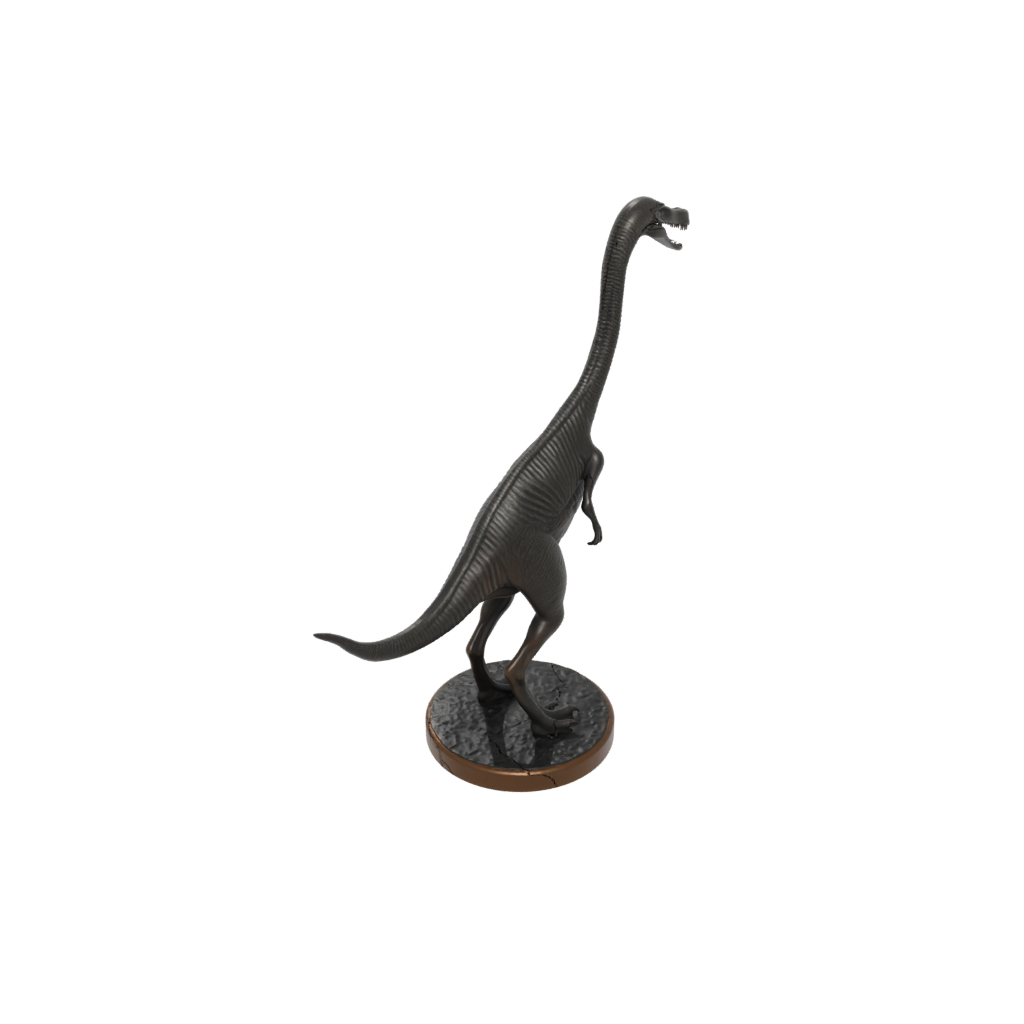 Bronze Feathered Plesiosaur — dinosaurs 3D print model, STL