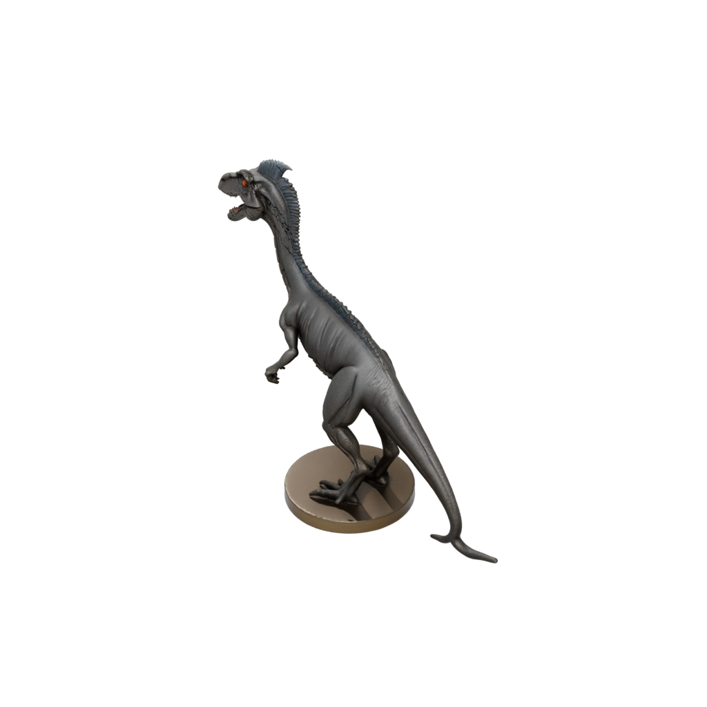 Bronze Flexi Dilophosaurus — dinosaurs 3D print model, STL