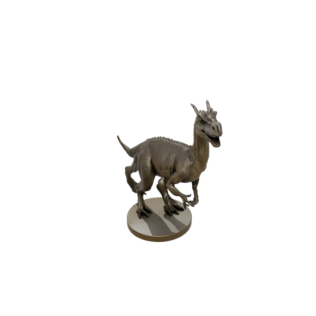 Bronze Flexi Pachycephalosaurus — dinosaurs 3D print model, STL