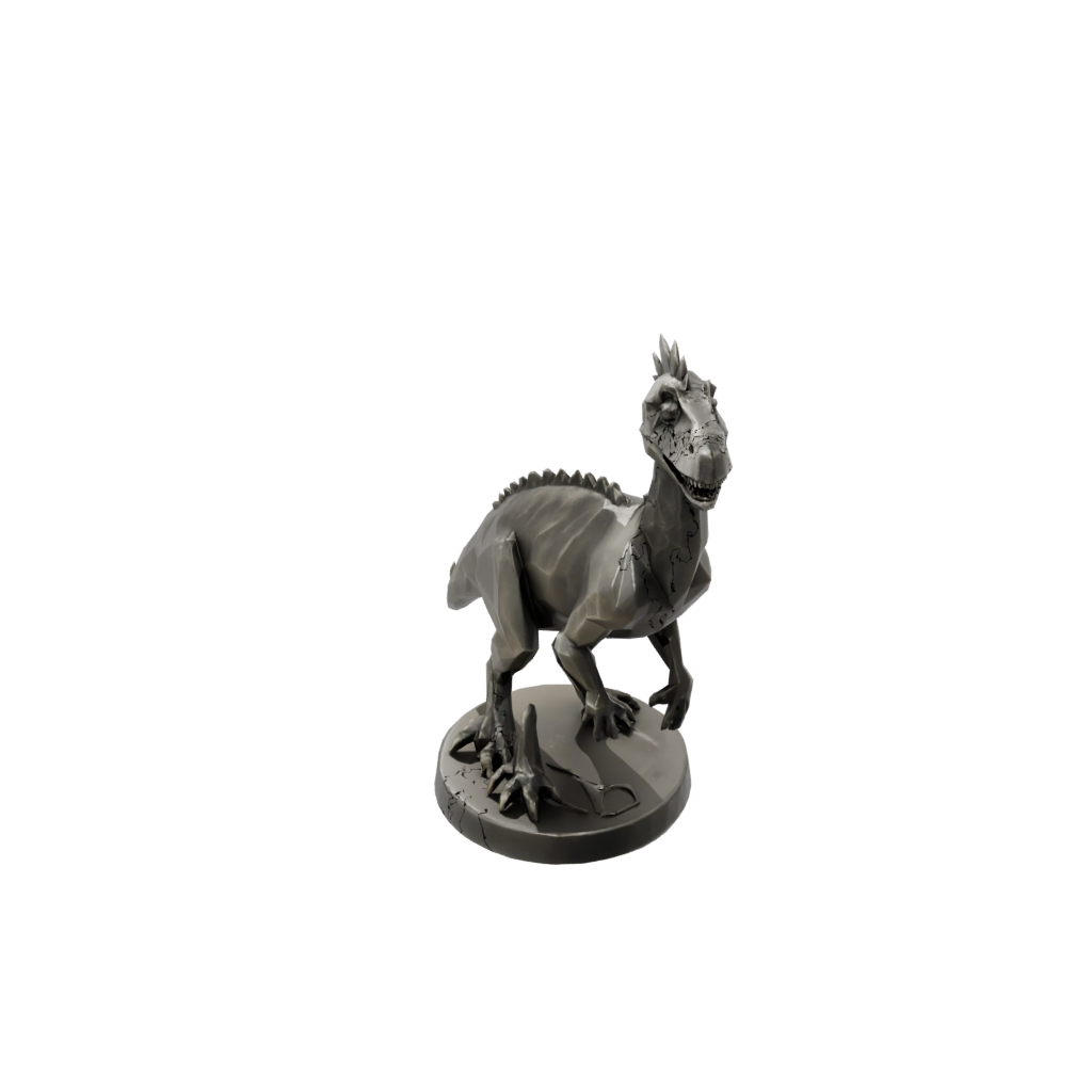 Bronze Low-Poly Pachycephalosaurus