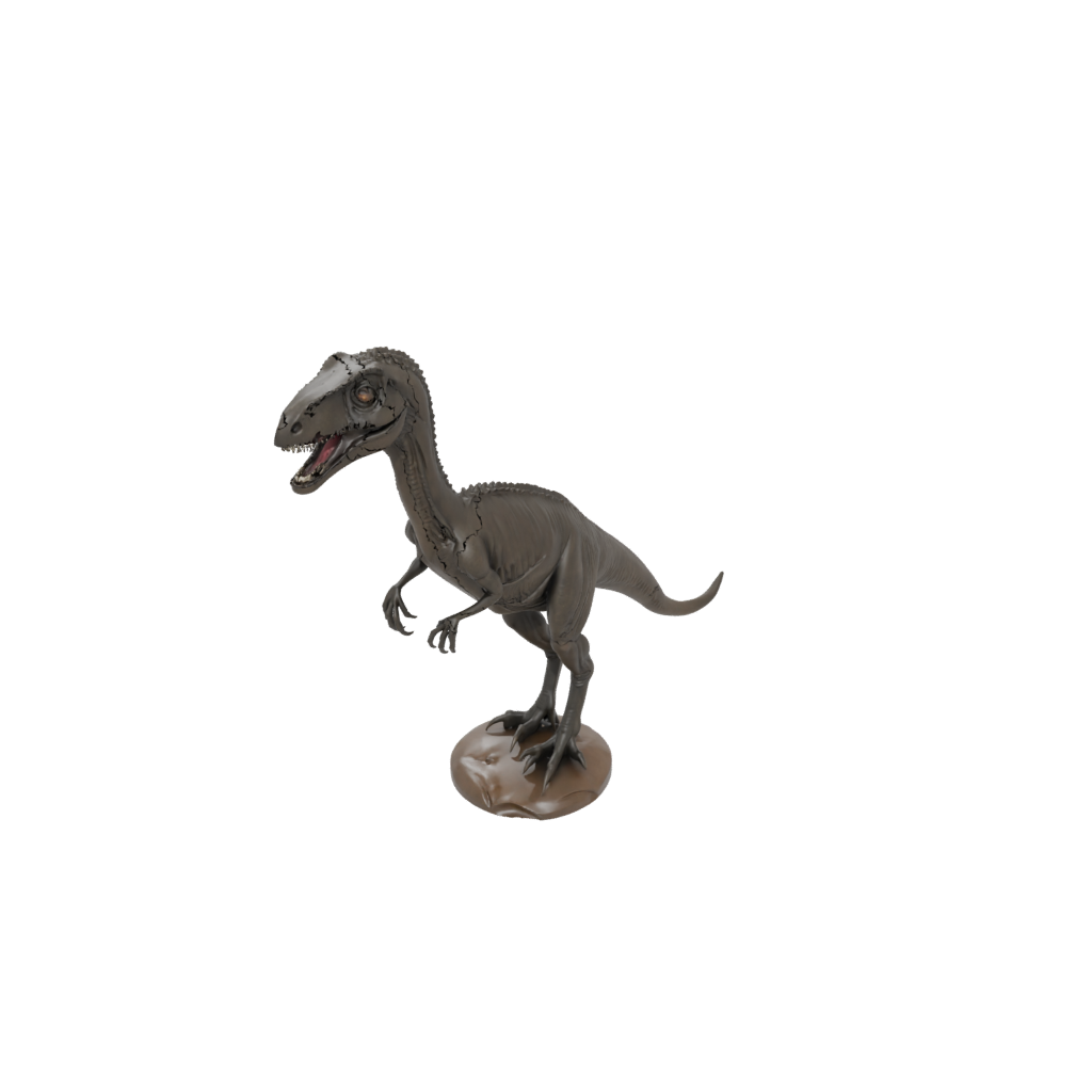 Bronze Deinonychus — dinosaurs 3D print model, STL
