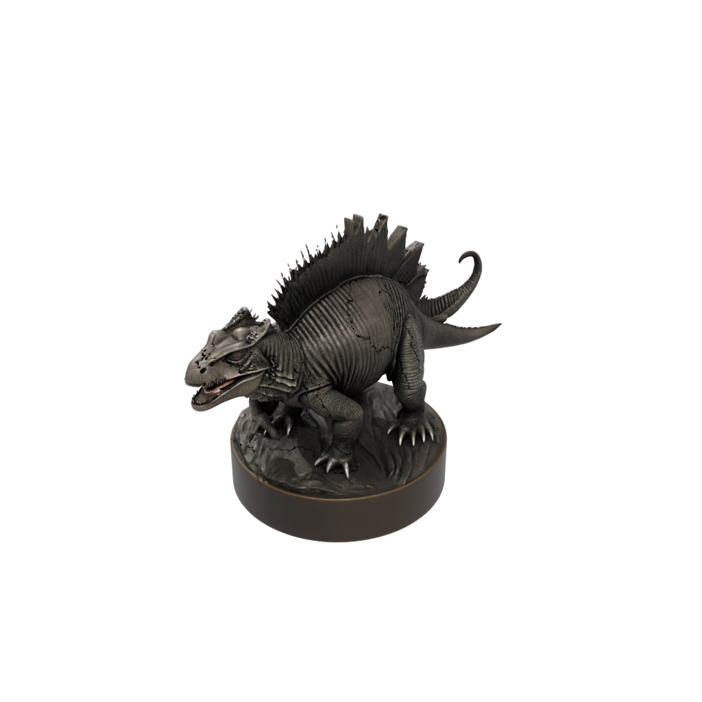 Bronze Dimetrodon — dinosaurs 3D print model, STL