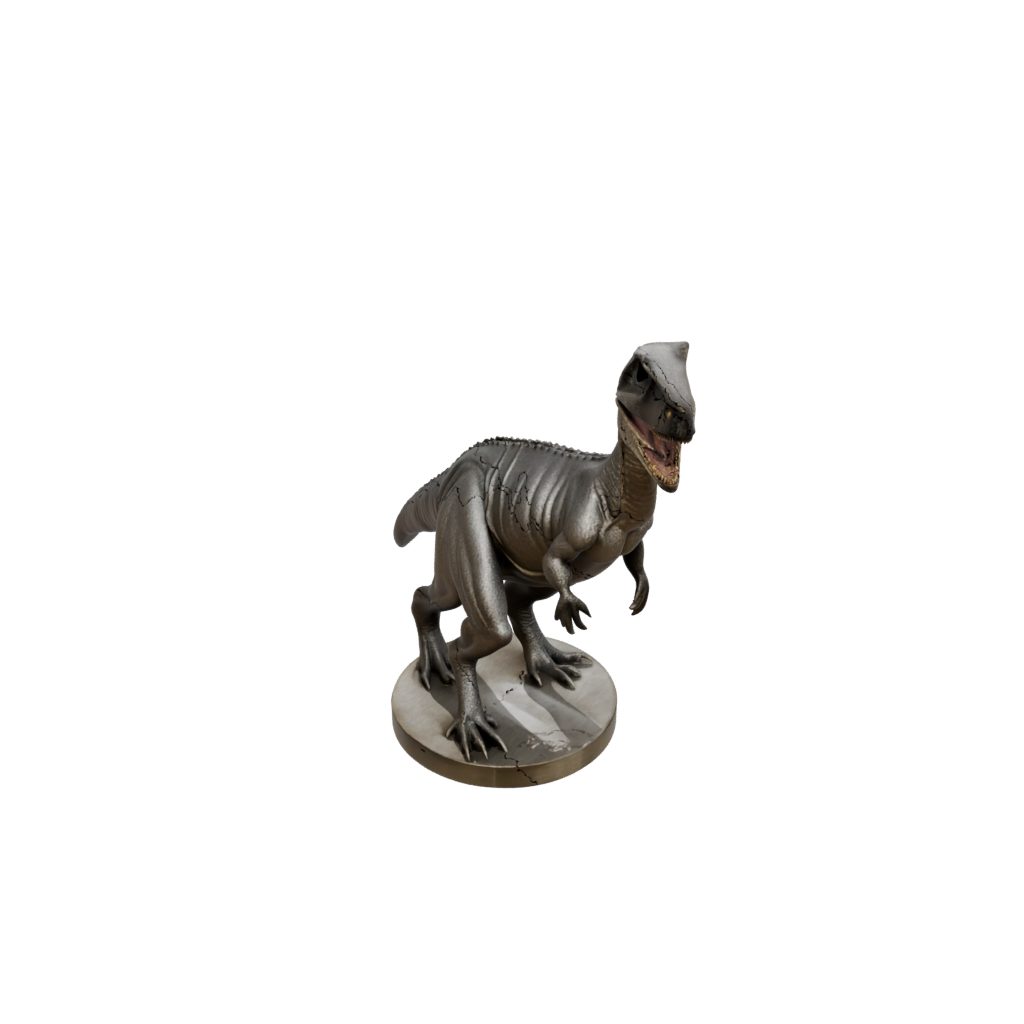 Bronze Megalosaurus — dinosaurs 3D print model, STL
