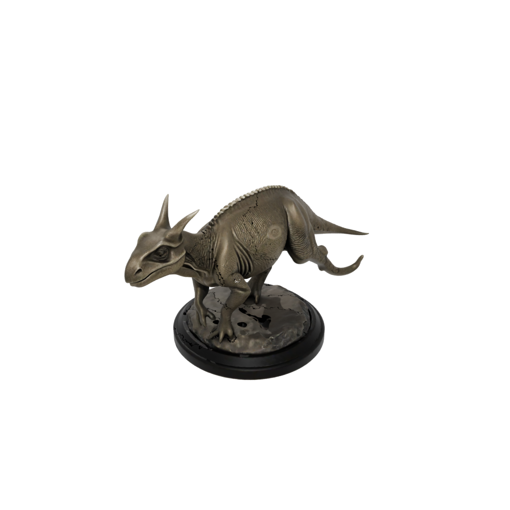 Bronze Protoceratops — dinosaurs 3D print model, STL