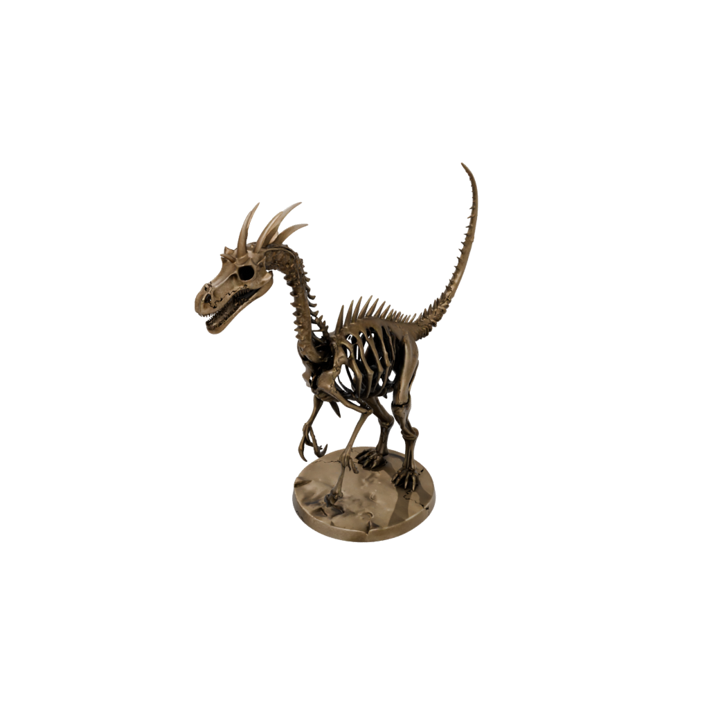 Bronze Skeleton Kentrosaurus — dinosaurs 3D print model, STL