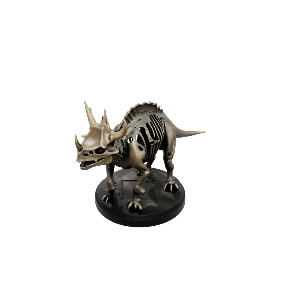 Bronze Skeleton Triceratops