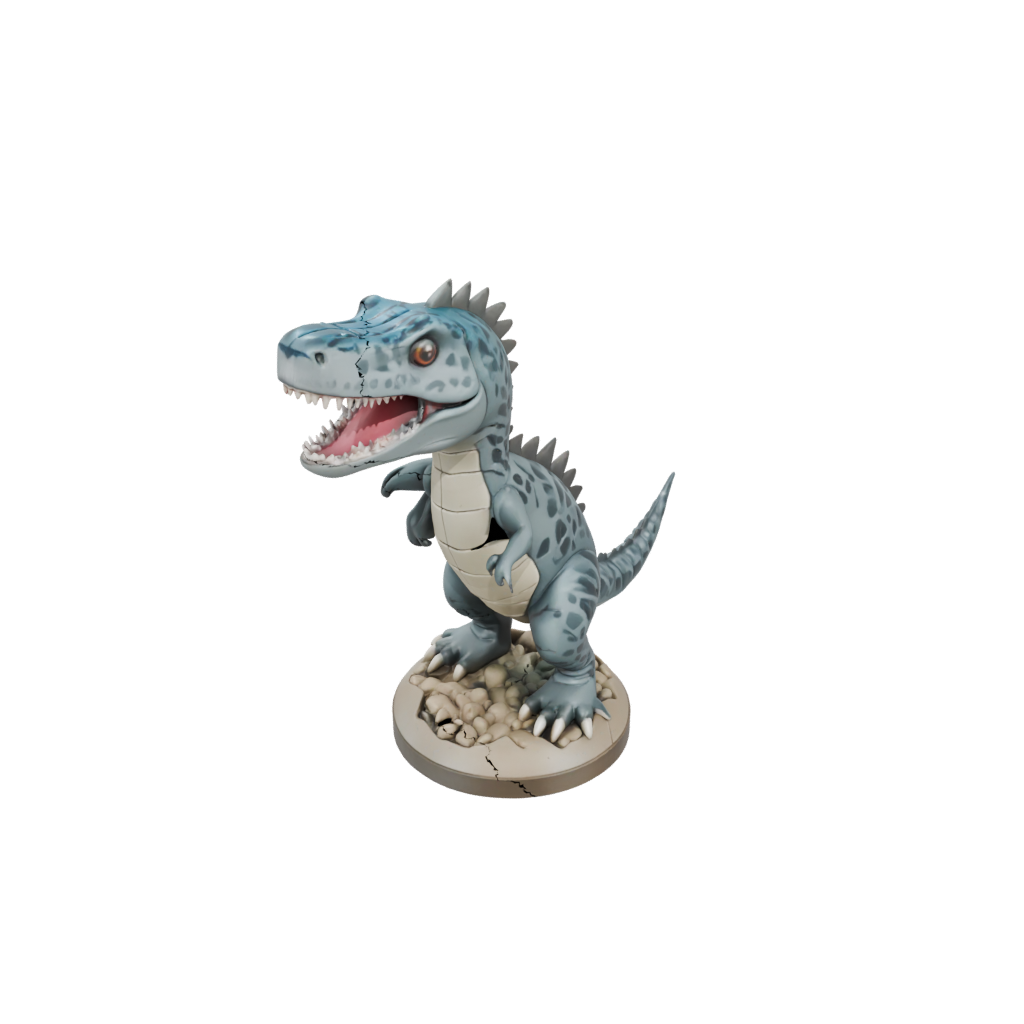 Camo Chibi Mosasaurus — dinosaurs 3D print model, STL
