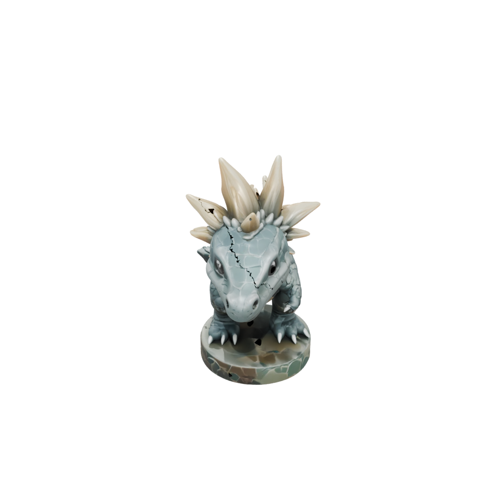 Camo Chibi Stegosaurus — dinosaurs 3D print model, STL