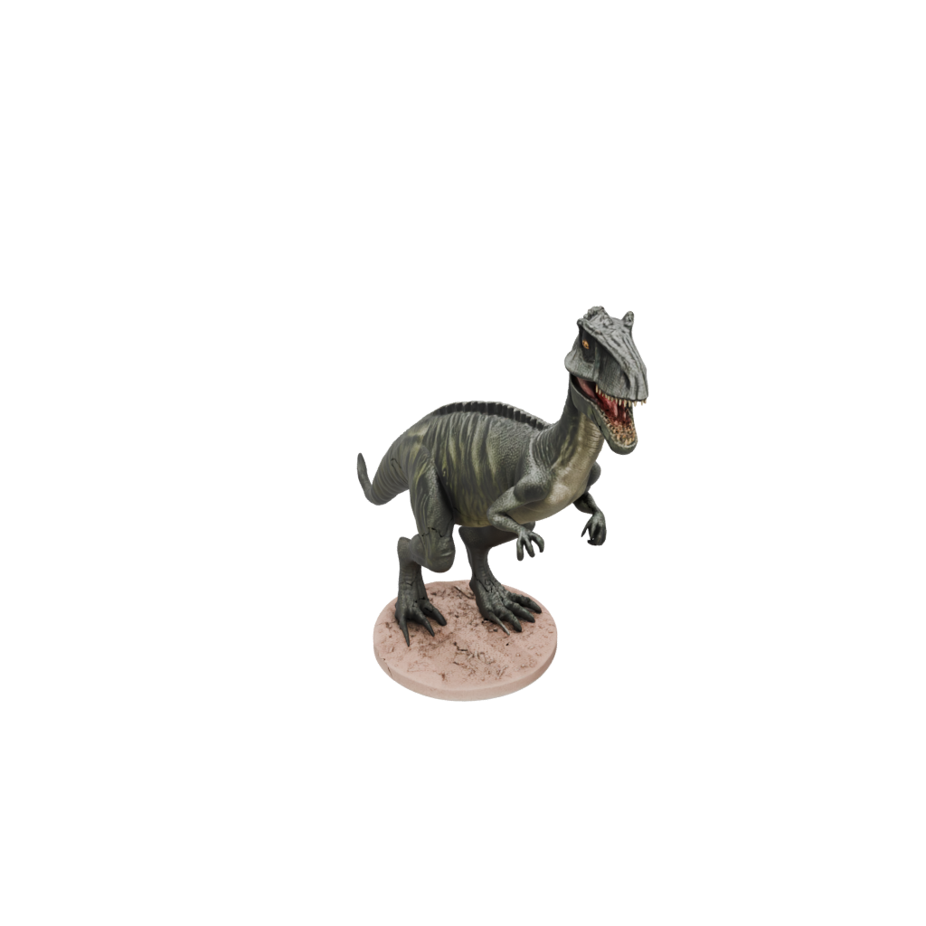 Camo Feathered Allosaurus — dinosaurs 3D print model, STL
