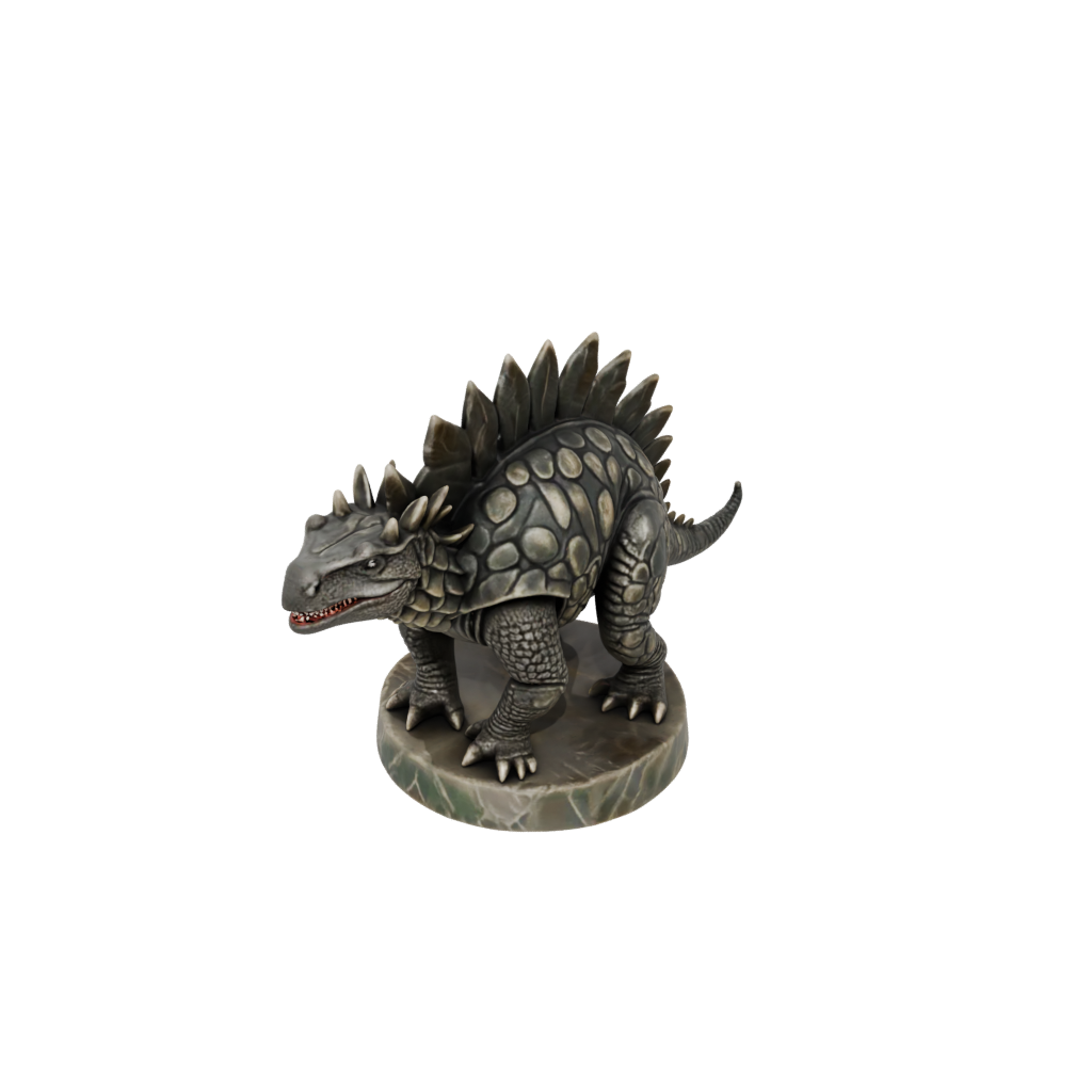 Camo Feathered Ankylosaurus — dinosaurs 3D print model, STL