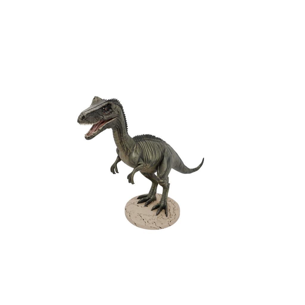 Camo Feathered Baryonyx — dinosaurs 3D print model, STL