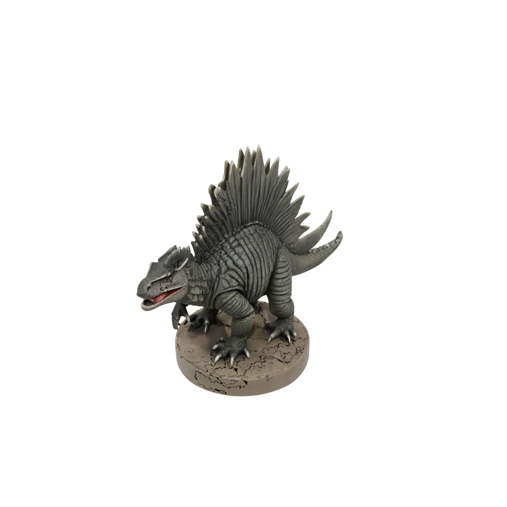 Camo Feathered Dimetrodon — dinosaurs 3D print model, STL