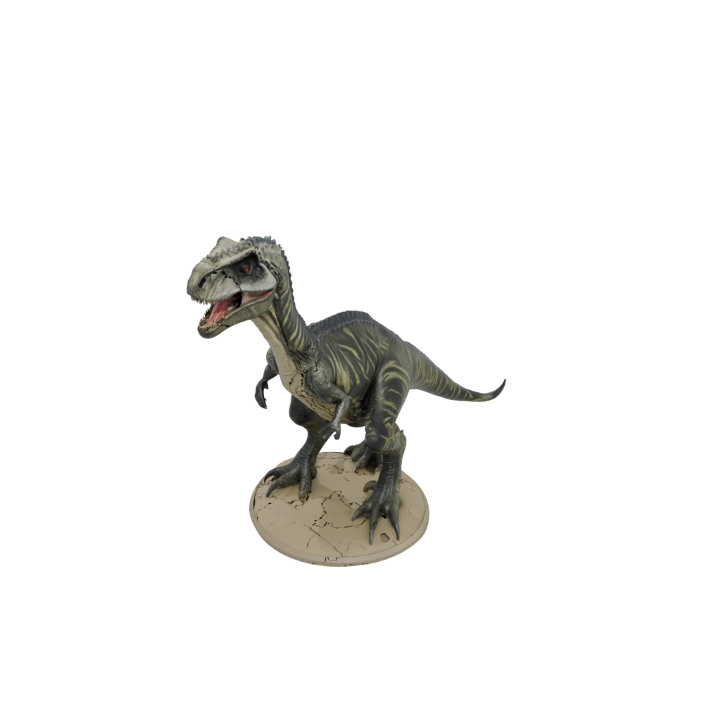 Camo Feathered Giganotosaurus — dinosaurs 3D print model, STL