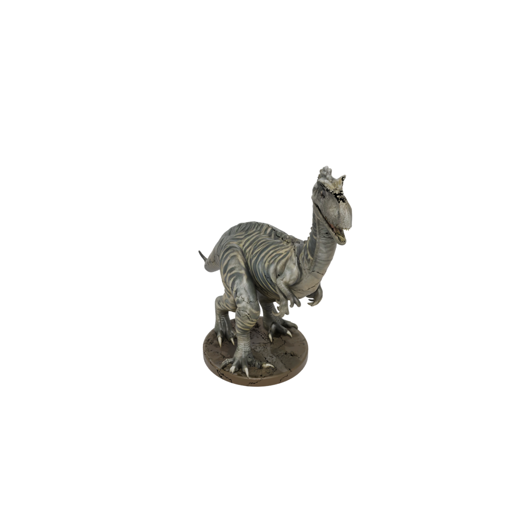 Camo Feathered Iguanodon — dinosaurs 3D print model, STL