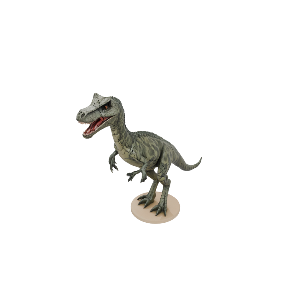 Camo Flexi Baryonyx — dinosaurs 3D print model, STL