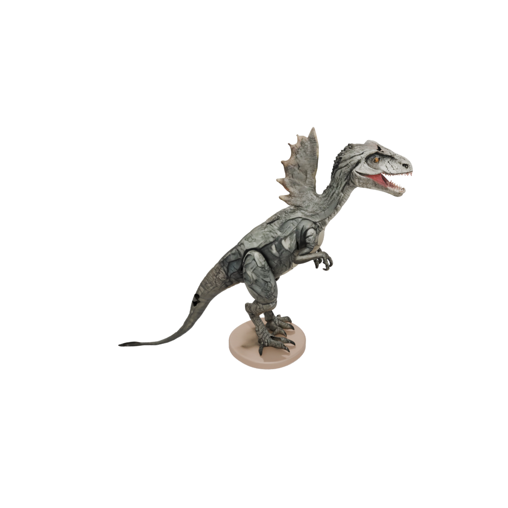 Camo Flexi Velociraptor — dinosaurs 3D print model, STL
