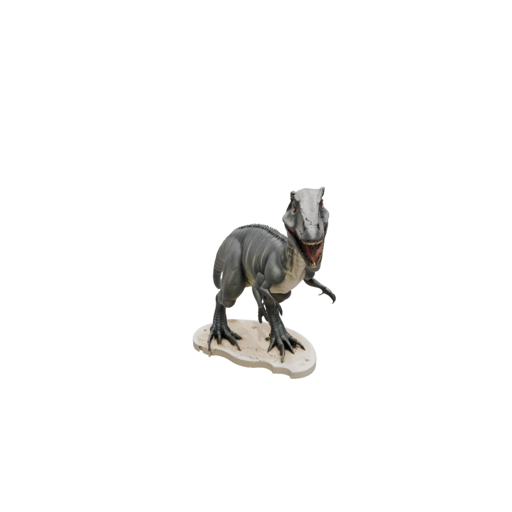 Camo Allosaurus — dinosaurs 3D print model, STL