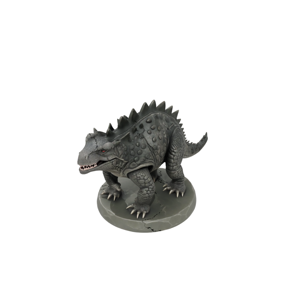 Camo Ankylosaurus — dinosaurs 3D print model, STL