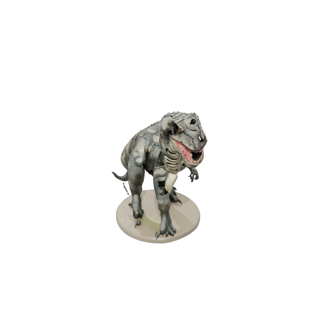 Camo Giganotosaurus — dinosaurs 3D print model, STL
