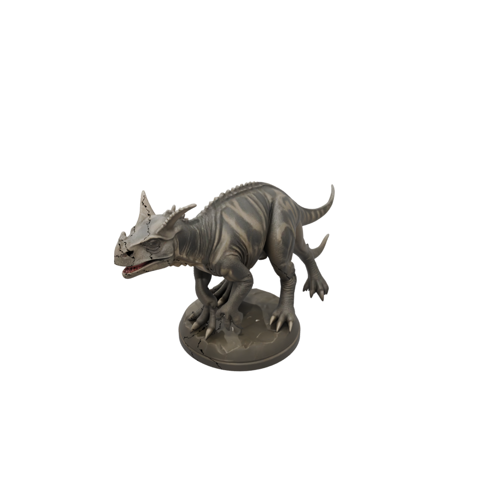 Camo Protoceratops — dinosaurs 3D print model, STL