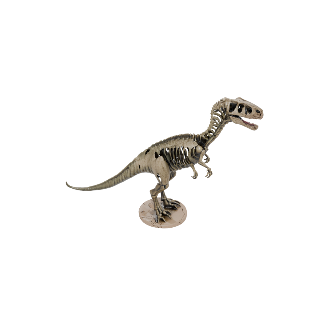 Camo Skeleton Megalosaurus — dinosaurs 3D print model, STL