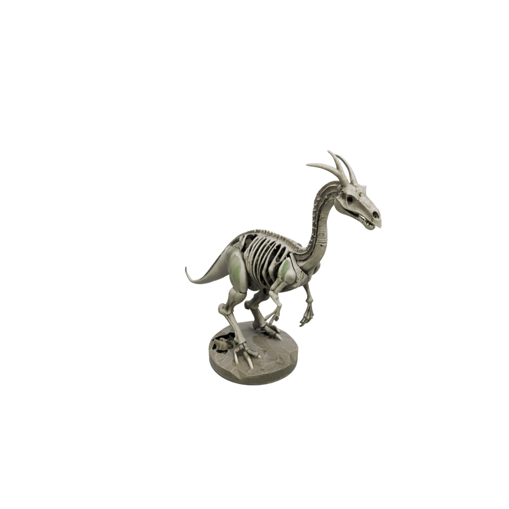 Camo Skeleton Parasaurolophus — dinosaurs 3D print model, STL