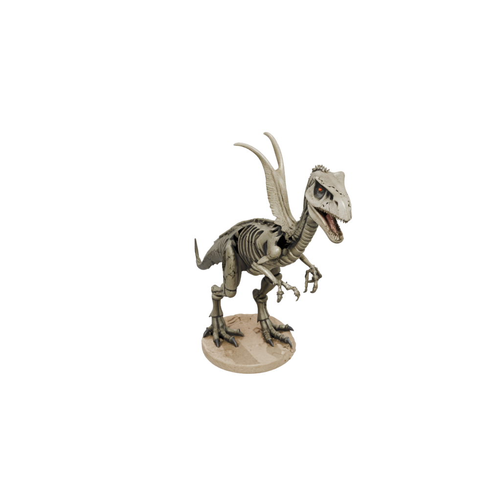 Camo Skeleton Utahraptor — dinosaurs 3D print model, STL