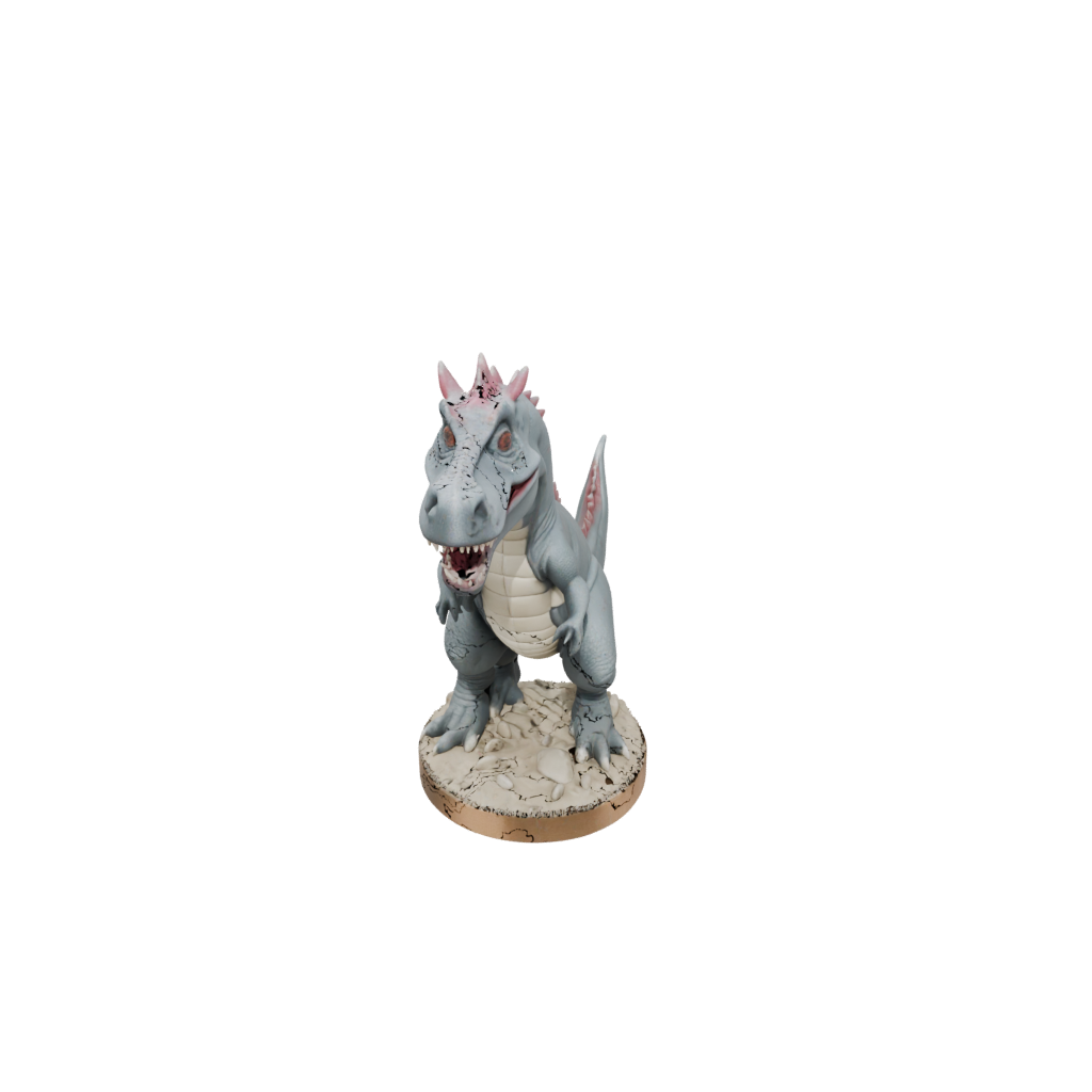Chibi Carnotaurus — dinosaurs 3D print model, STL