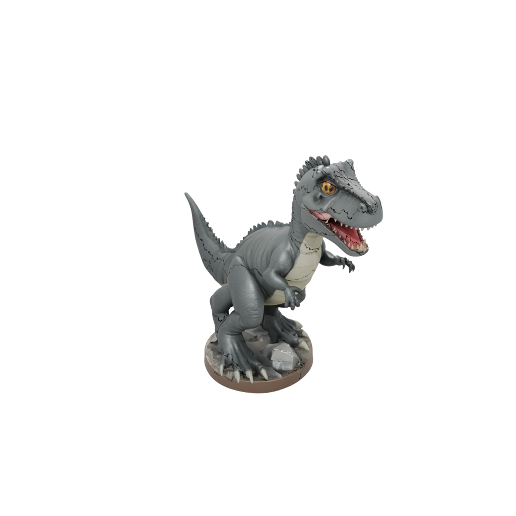 Chibi Giganotosaurus — dinosaurs 3D print model, STL