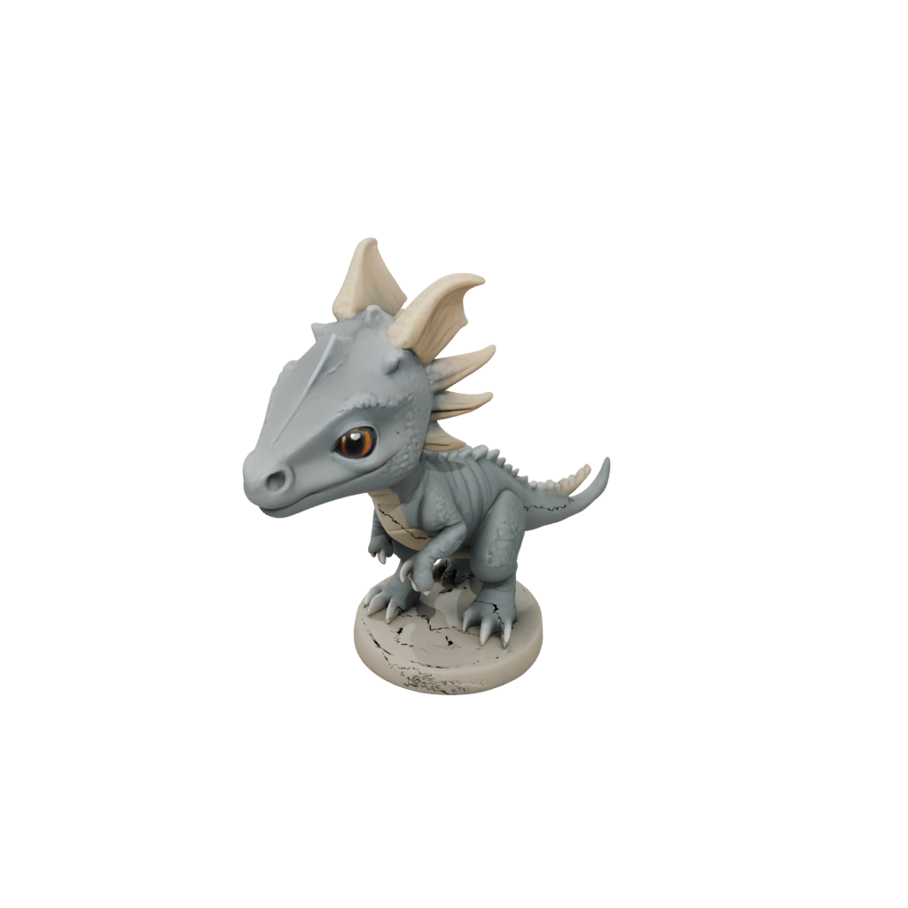 Chibi Protoceratops — dinosaurs 3D print model, STL