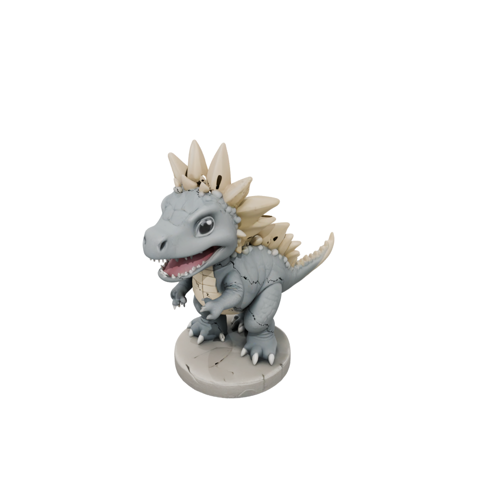 Chibi Stegosaurus — dinosaurs 3D print model, STL