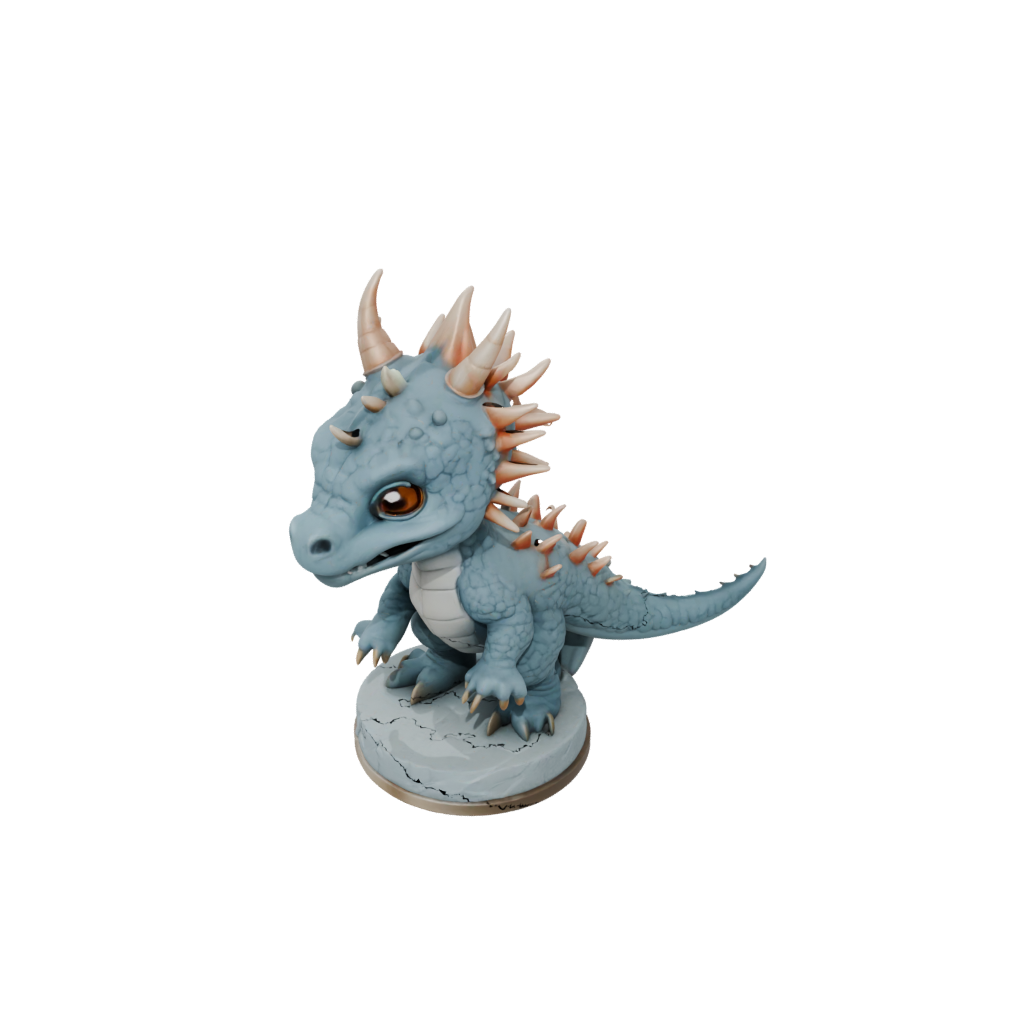 Chibi Styracosaurus — dinosaurs 3D print model, STL