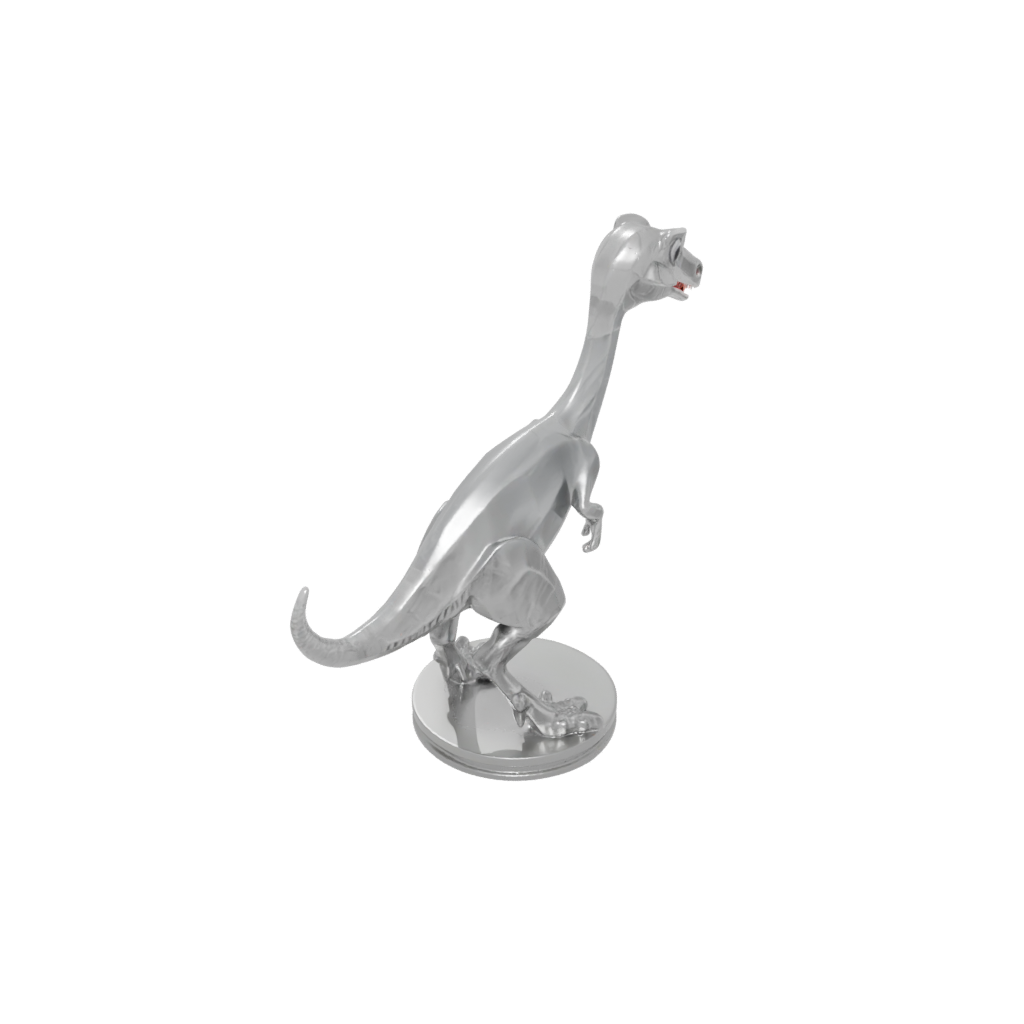 Crystal Chibi Compsognathus — dinosaurs 3D print model, STL
