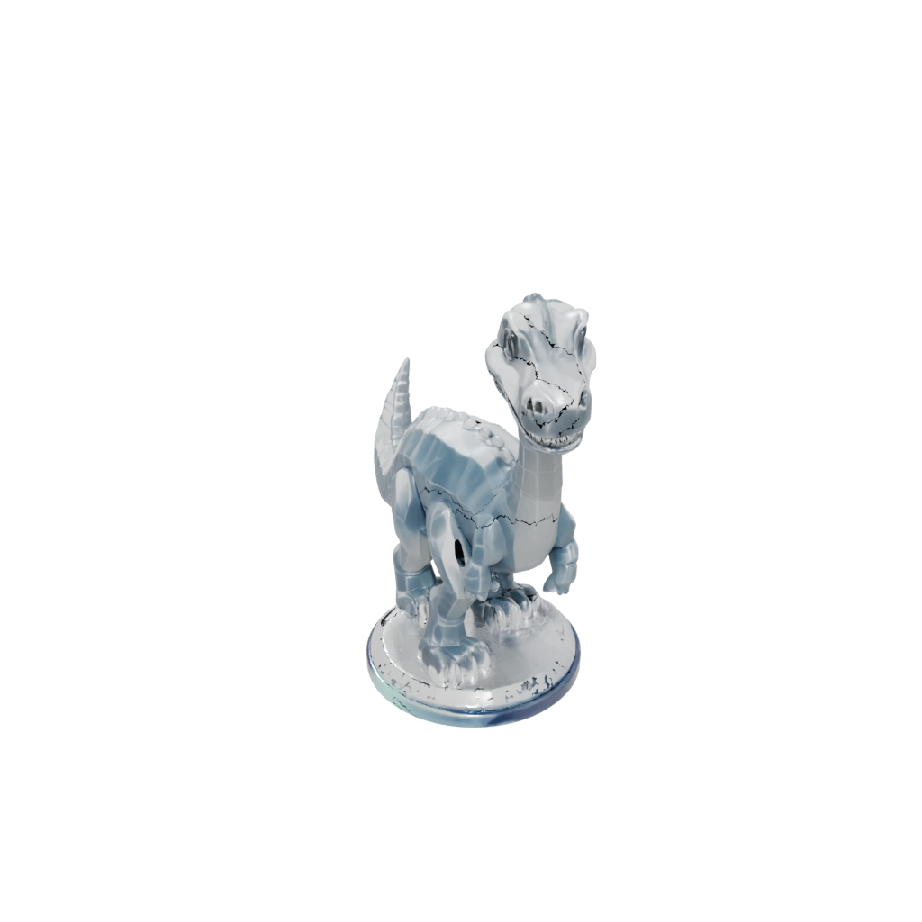 Crystal Chibi Diplodocus — dinosaurs 3D print model, STL
