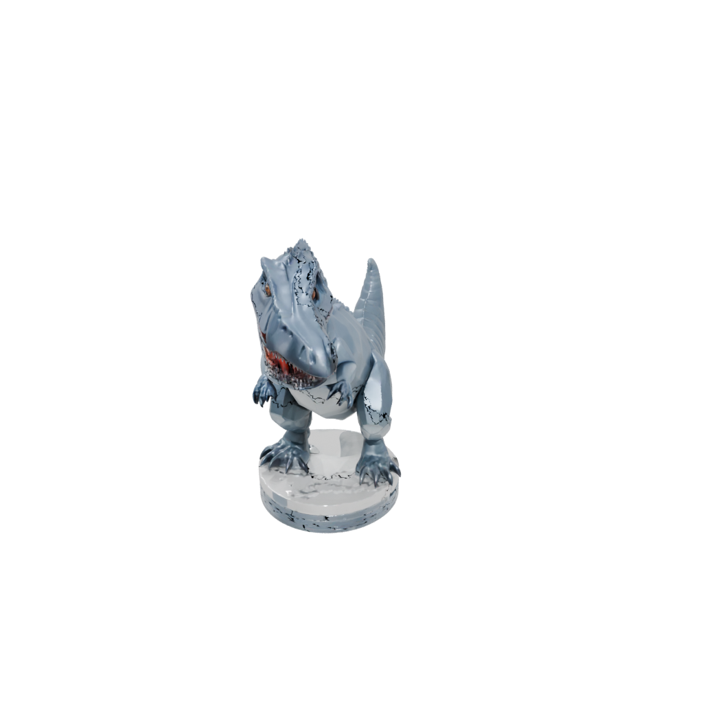 Crystal Chibi Giganotosaurus — dinosaurs 3D print model, STL