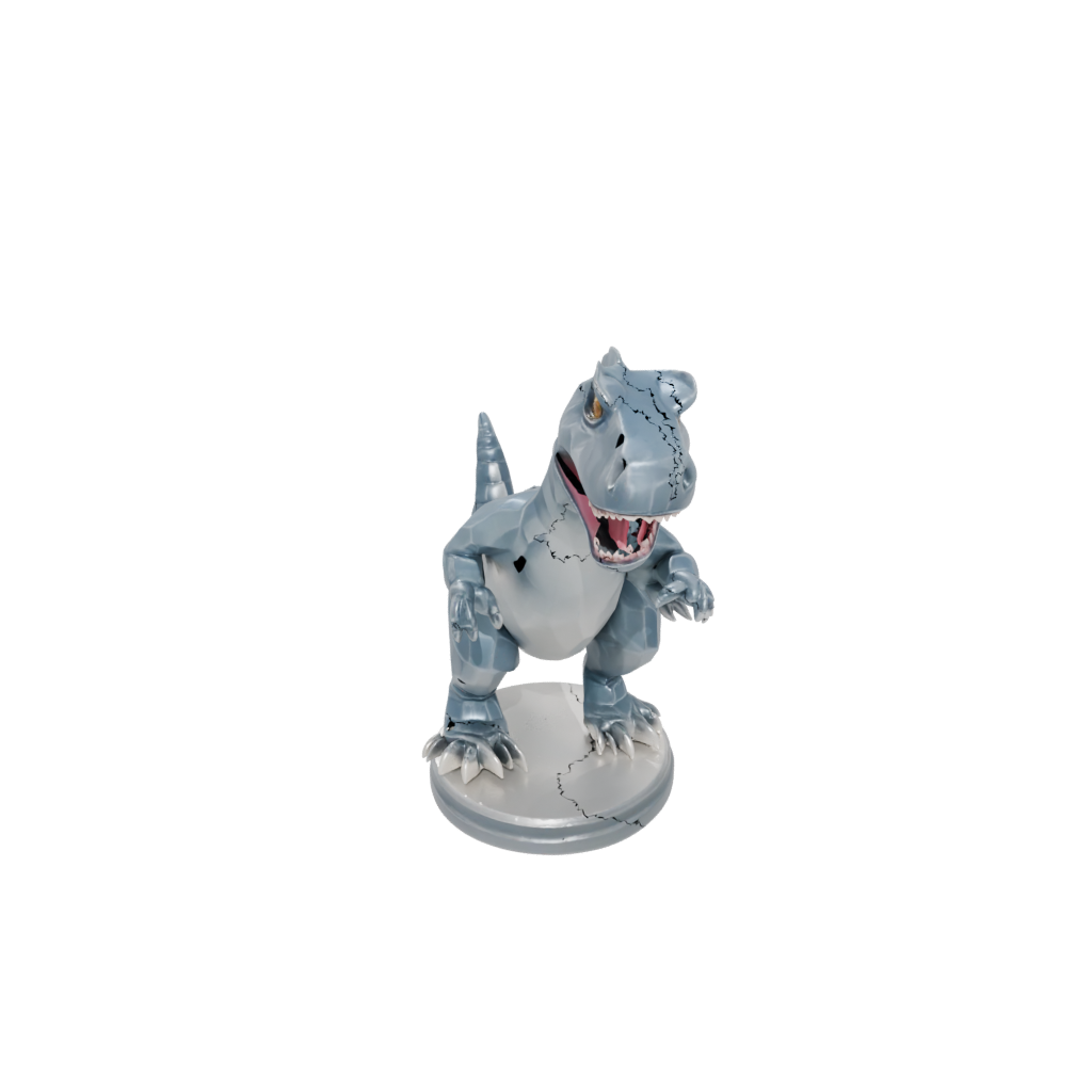 Crystal Chibi Megalosaurus — dinosaurs 3D print model, STL
