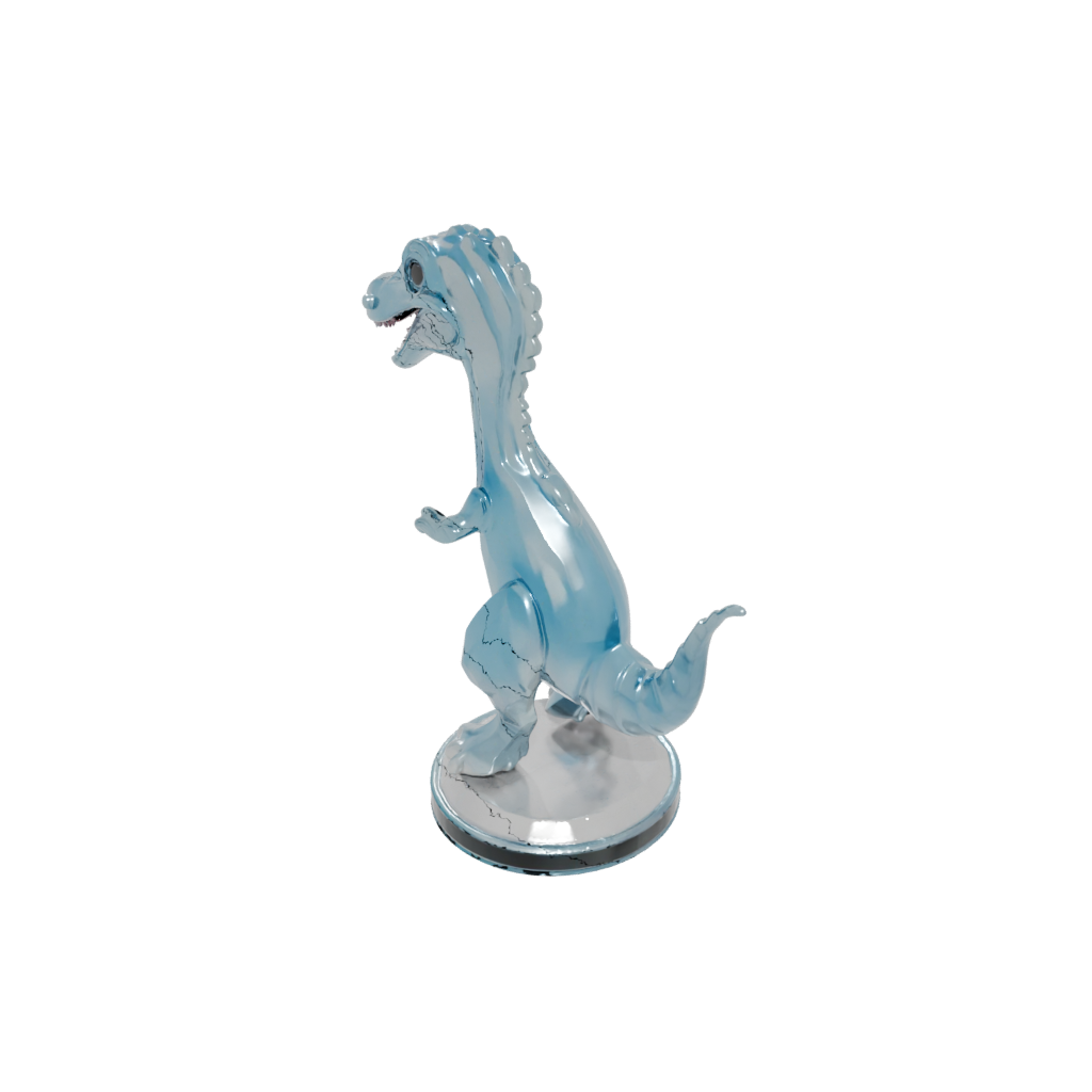 Crystal Chibi Plesiosaur — dinosaurs 3D print model, STL