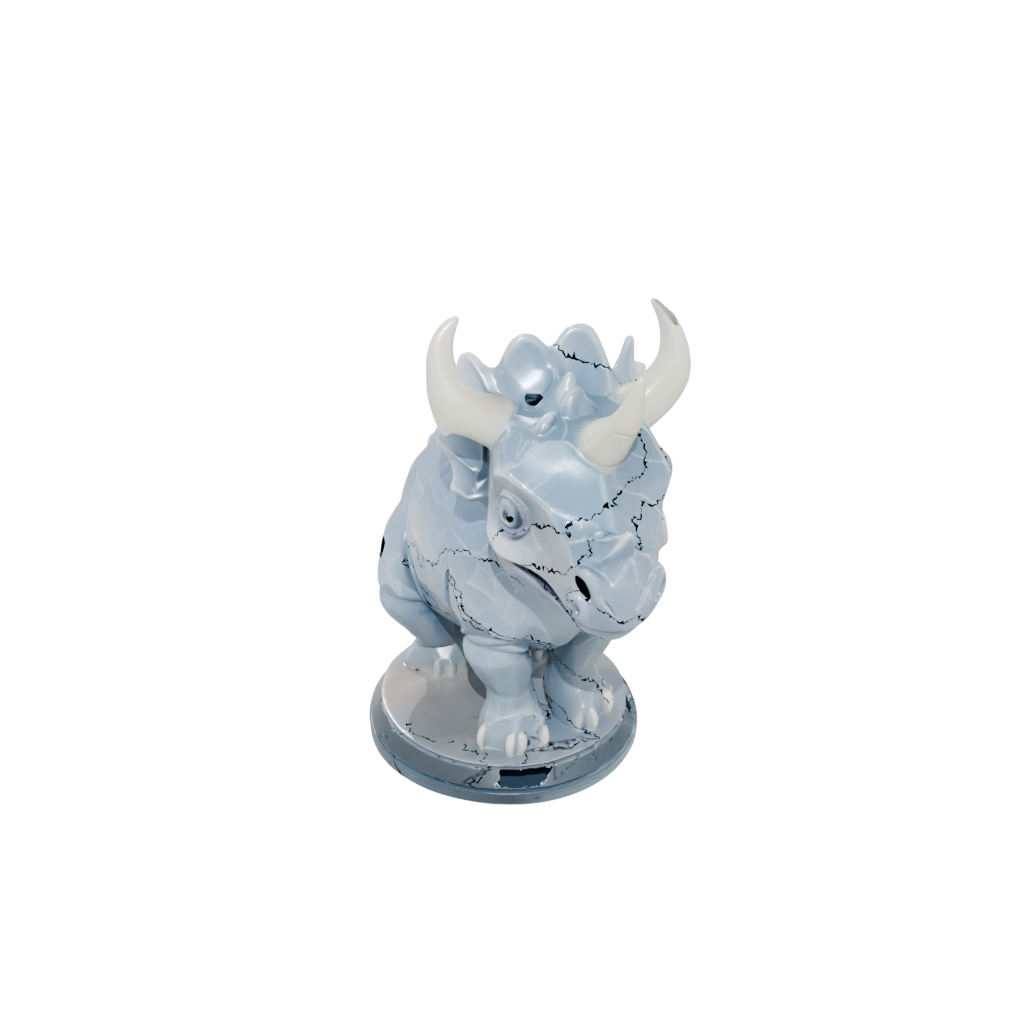 Crystal Chibi Triceratops