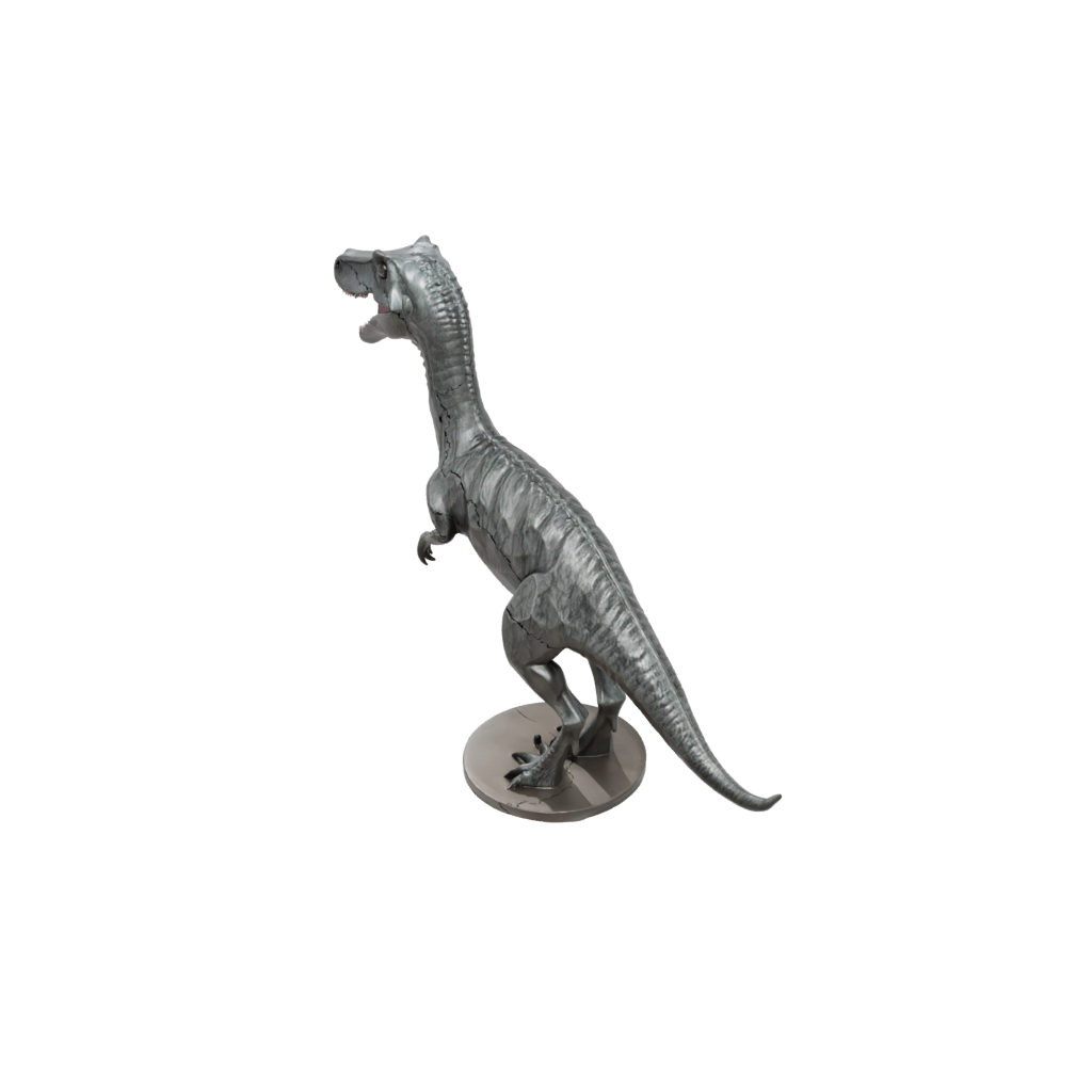 Crystal Feathered Baryonyx — dinosaurs 3D print model, STL