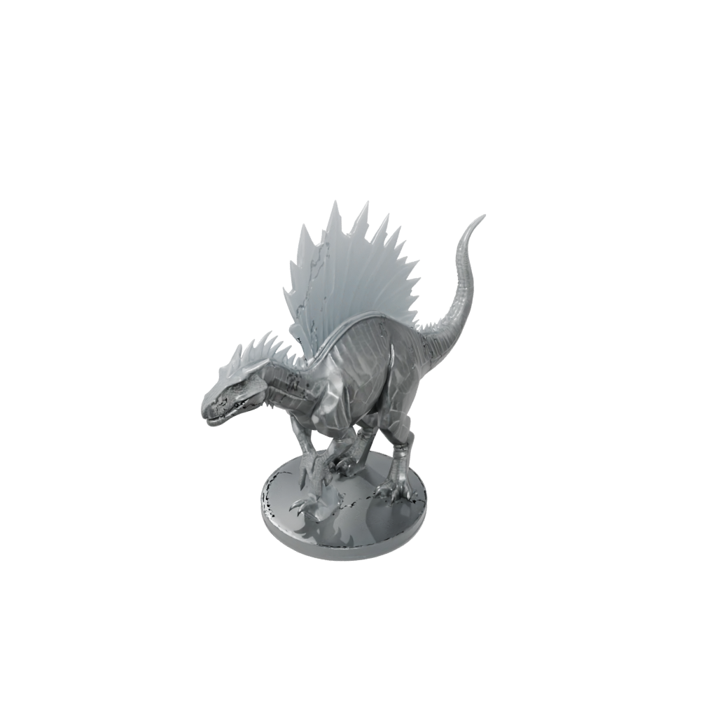 Crystal Feathered Kentrosaurus — dinosaurs 3D print model, STL