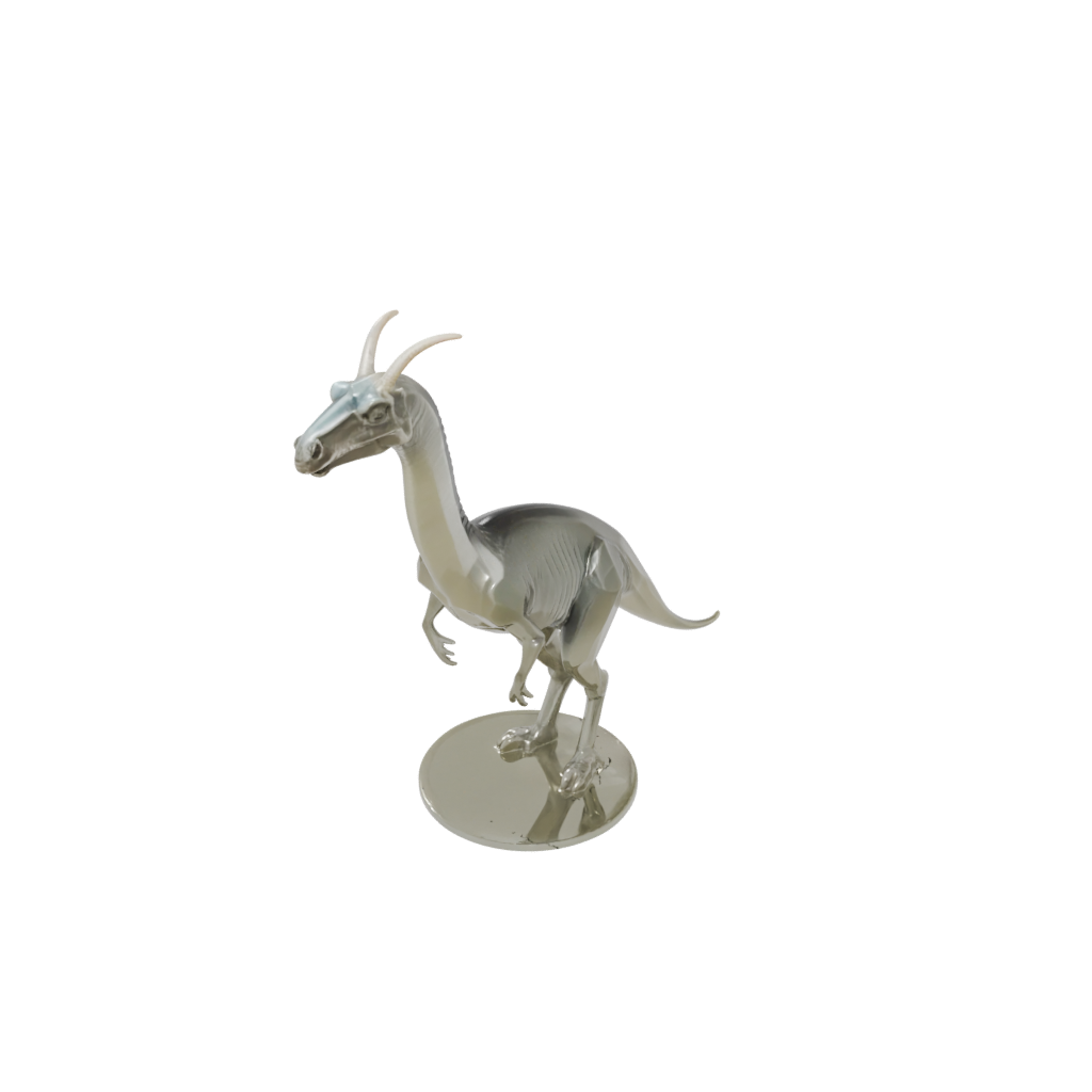 Crystal Feathered Parasaurolophus