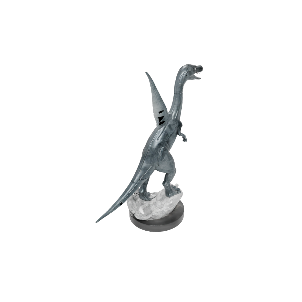 Crystal Feathered Plesiosaur — dinosaurs 3D print model, STL