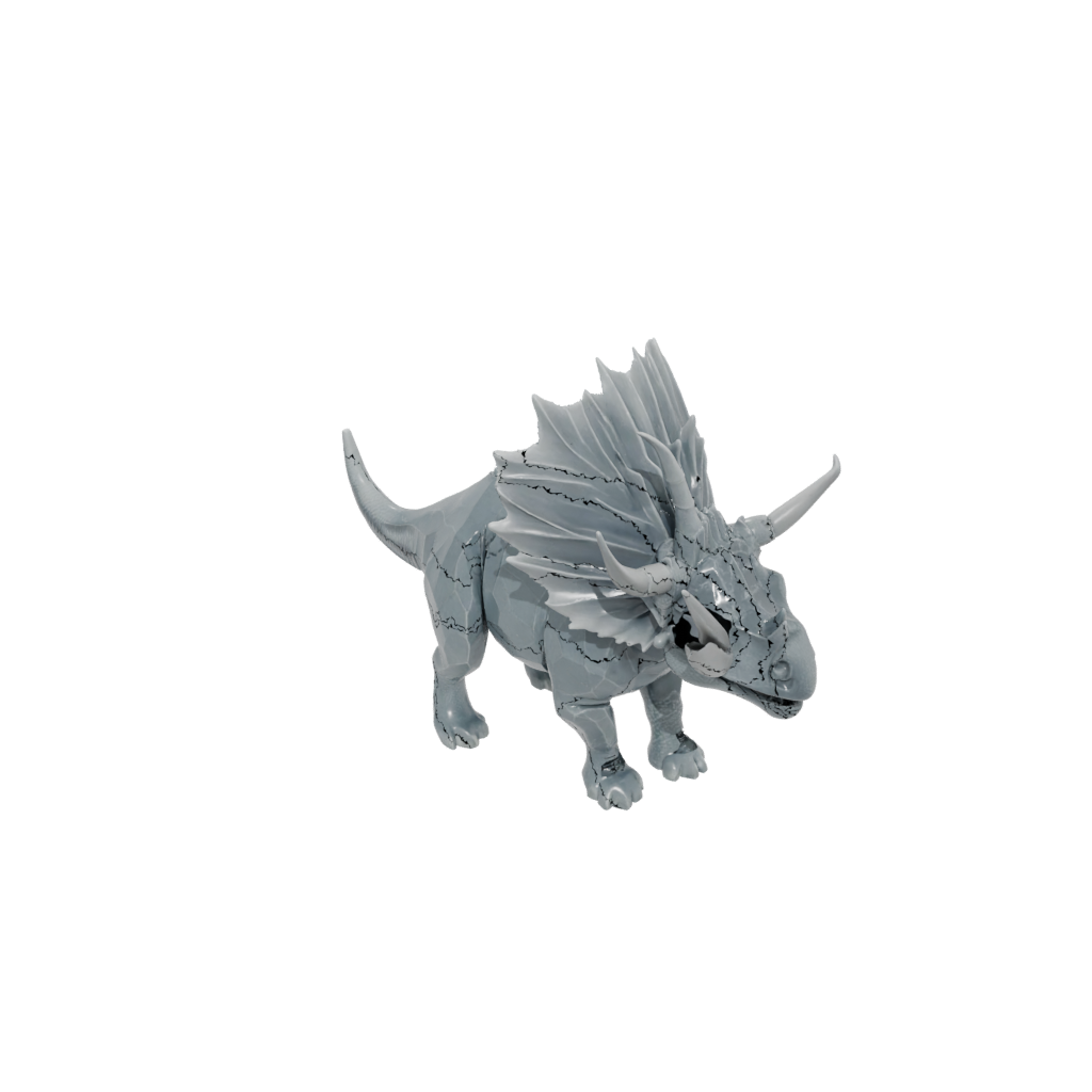 Crystal Feathered Triceratops