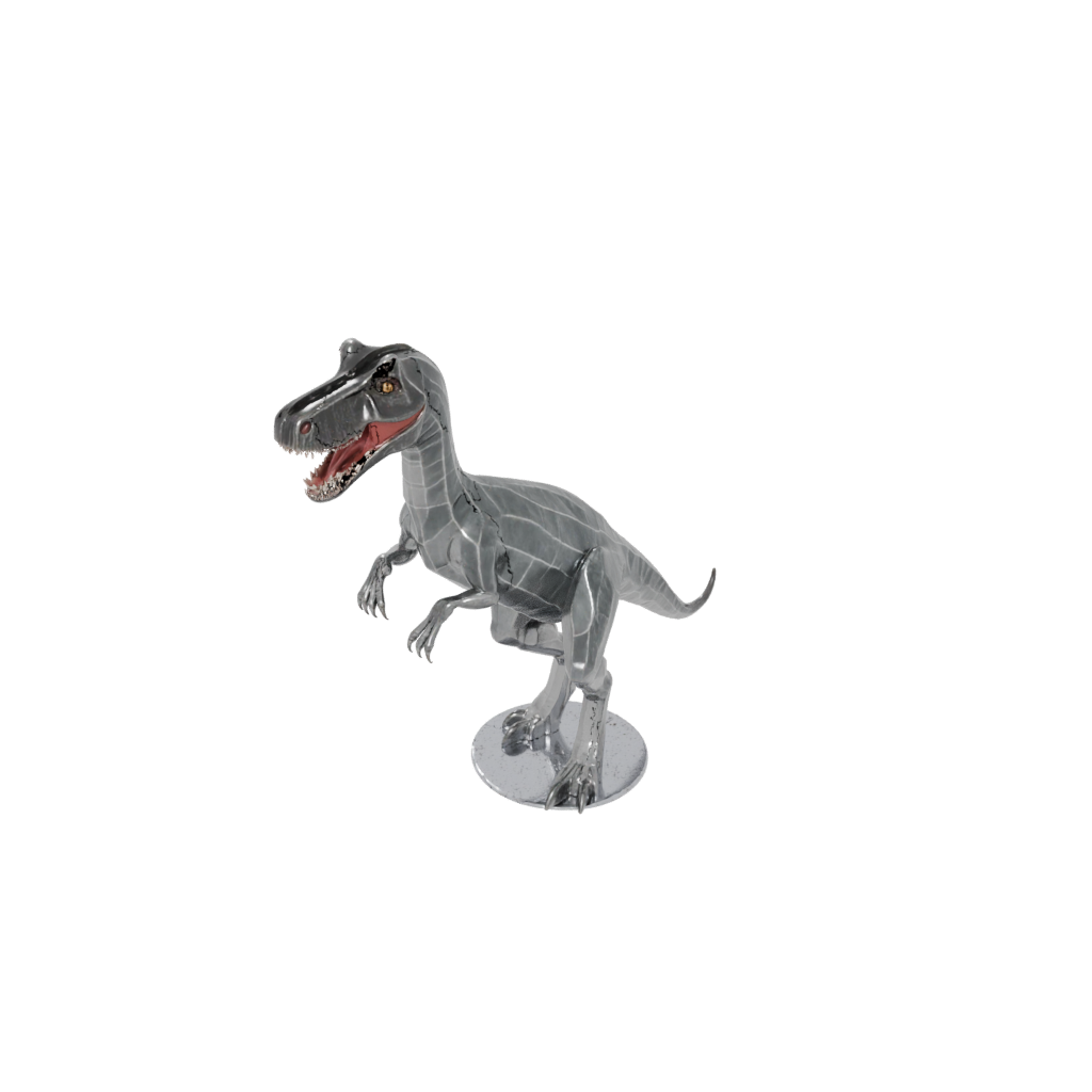 Crystal Flexi Baryonyx — dinosaurs 3D print model, STL