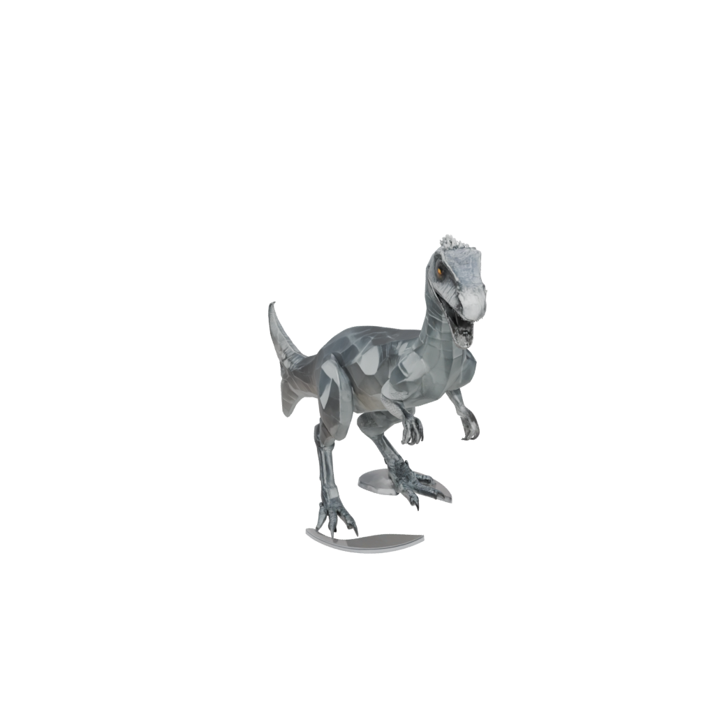 Crystal Flexi Oviraptor — dinosaurs 3D print model, STL