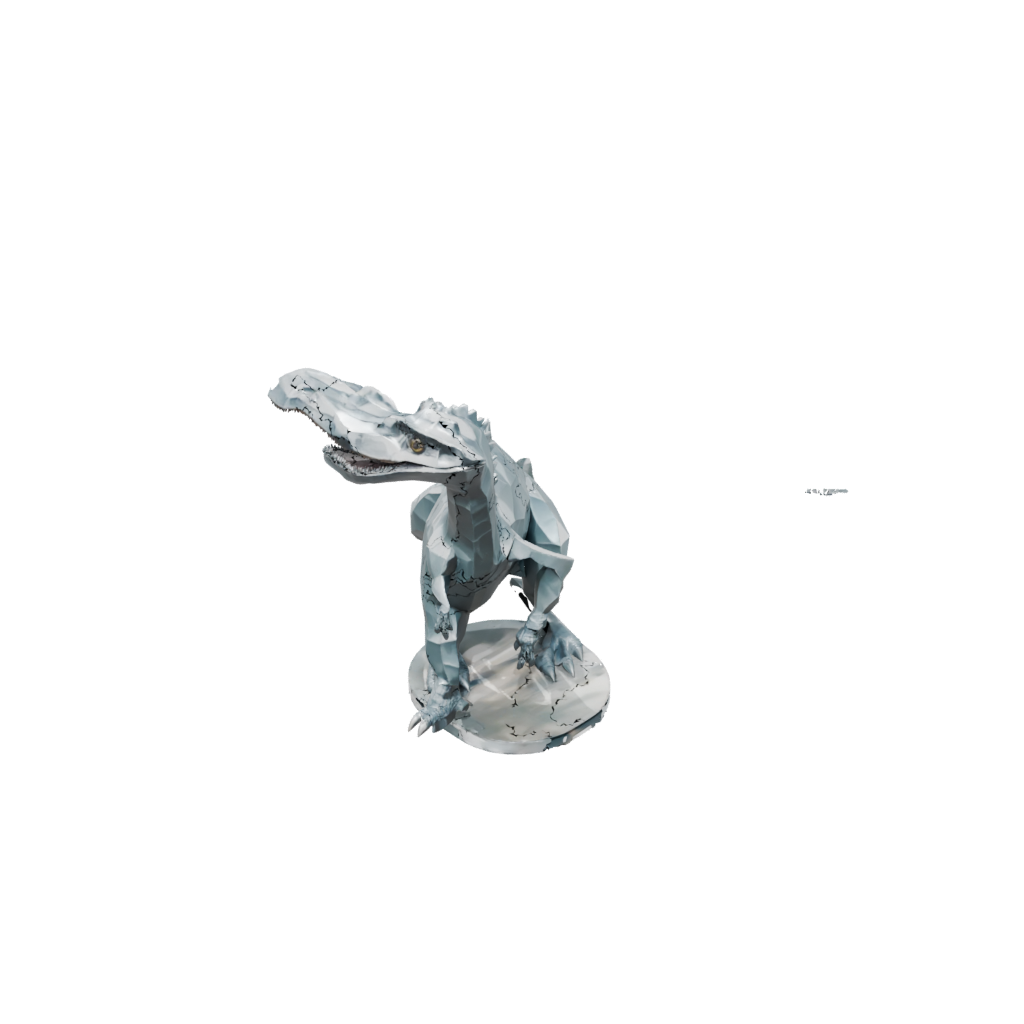 Crystal Low-Poly Spinosaurus