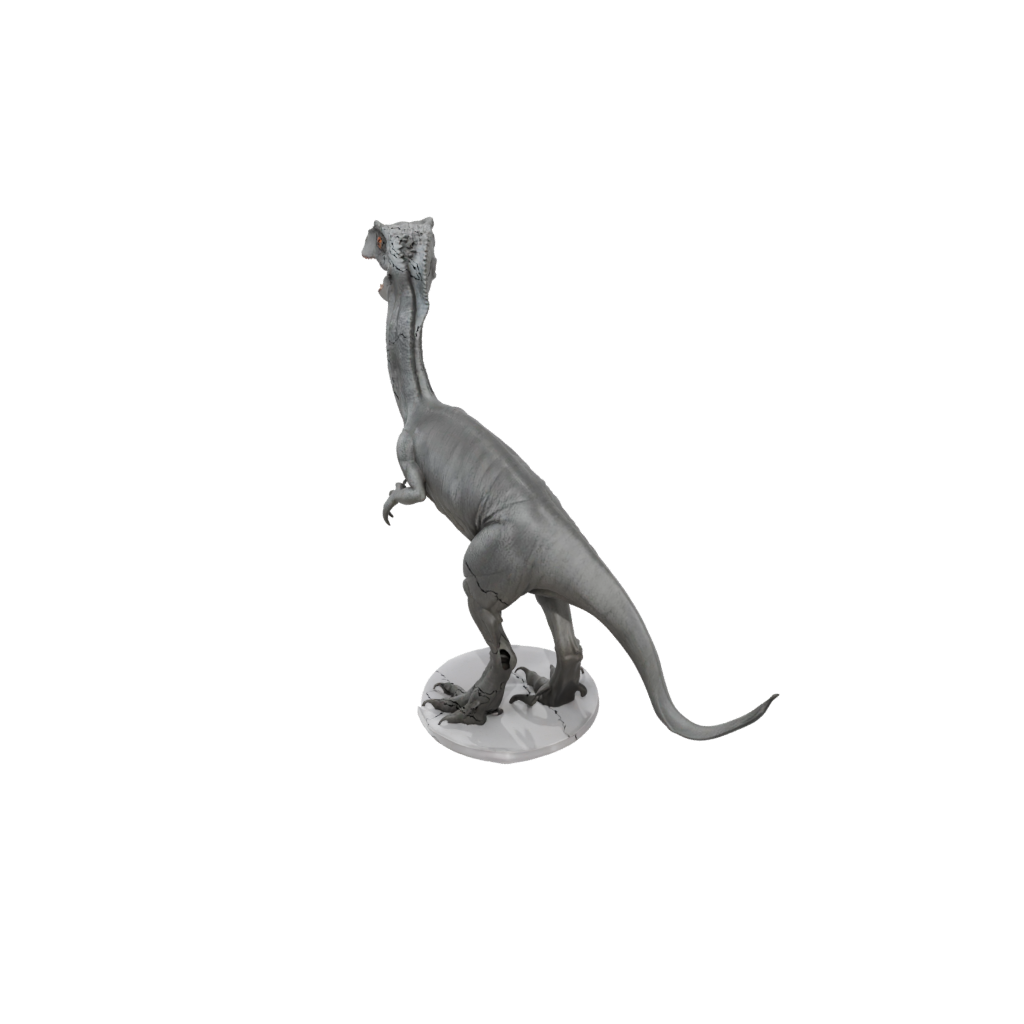 Crystal Deinonychus — dinosaurs 3D print model, STL