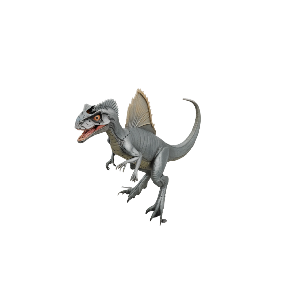 Crystal Dilophosaurus — dinosaurs 3D print model, STL