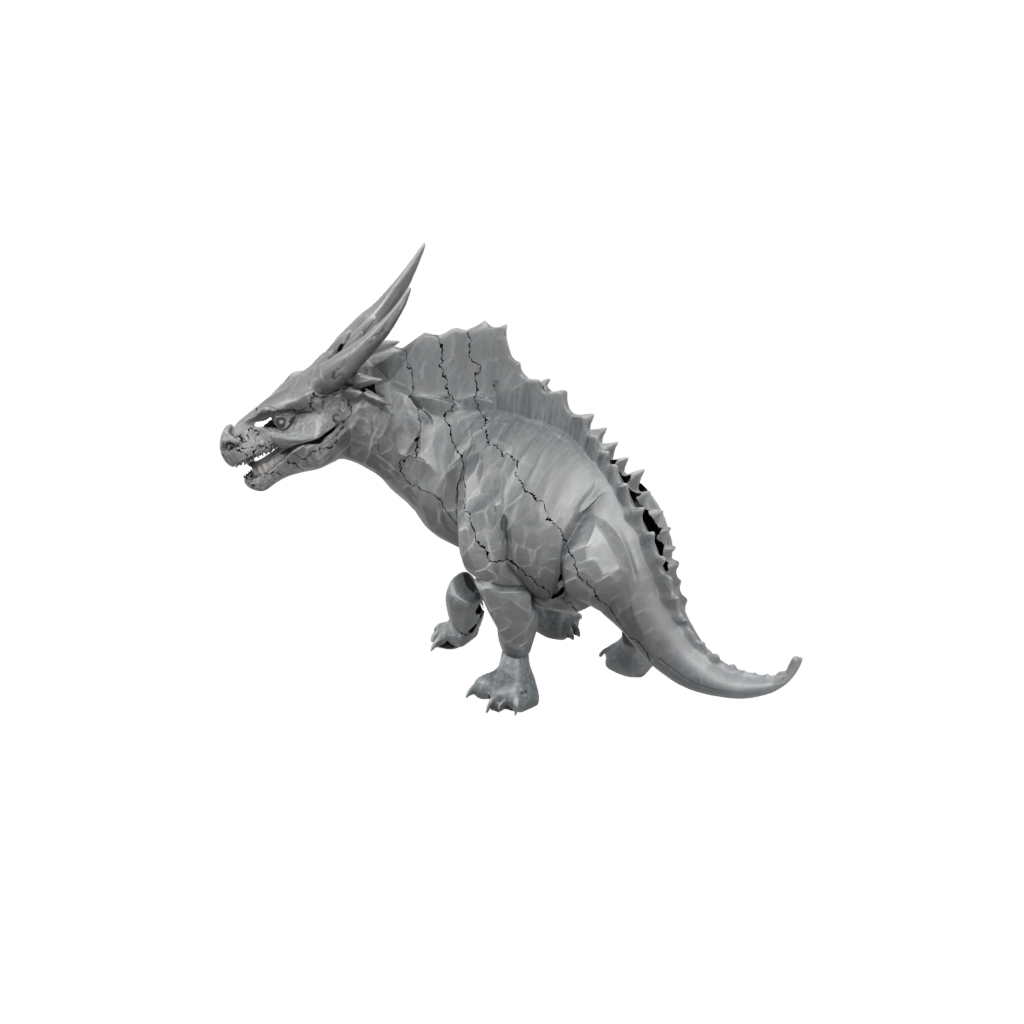 Crystal Styracosaurus — dinosaurs 3D print model, STL