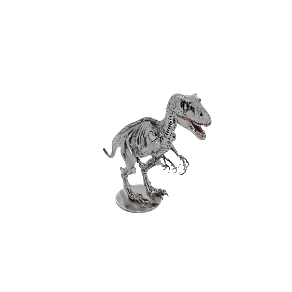 Crystal Skeleton Allosaurus — dinosaurs 3D print model, STL